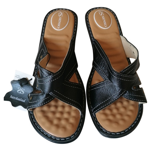 SENSO Women's Sandals Leather in Black Size: EU 40
