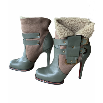 Grey Mer Boots Leather in Khaki