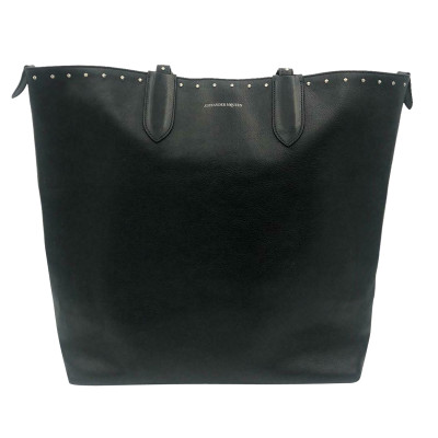 Alexander McQueen Shopper Leather in Black