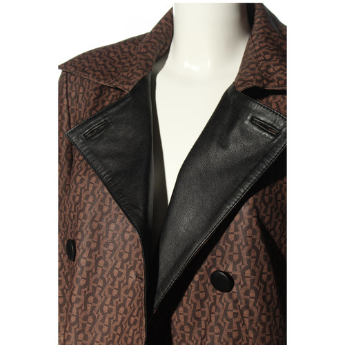 AIGNER Damen Jacke/Mantel aus Leder in Braun Größe: XS