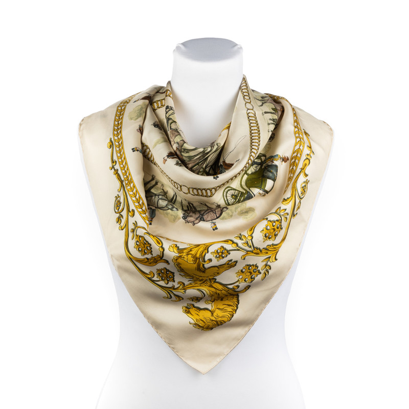 Accessoires Schals Hermès Hermes Silk Handkerchief 