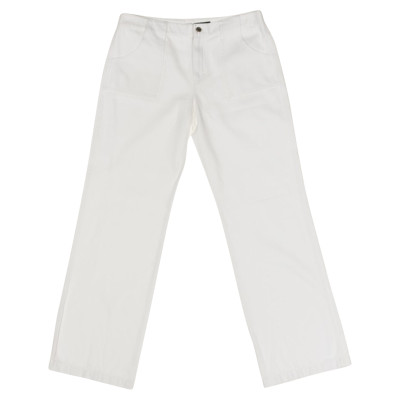 Strenesse Paire de Pantalon en Coton en Blanc