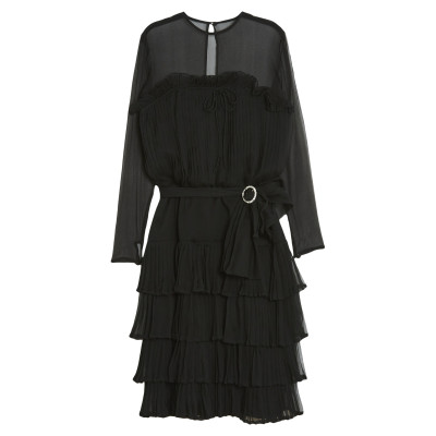 Nina Ricci Kleid aus Seide in Schwarz