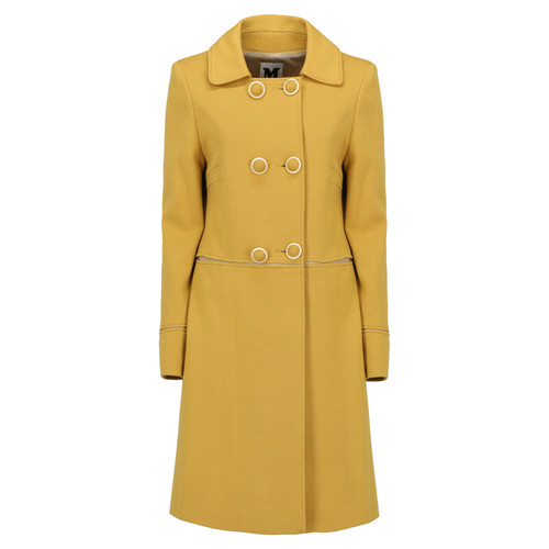 M MISSONI Damen Jacke/Mantel aus Wolle in Gelb Größe: IT 44