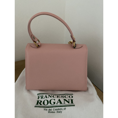 FRANCESCO ROGANI Damen Handtasche aus Leder in Rosa / Pink