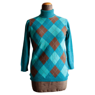 Ballantyne Knitwear Cashmere in Turquoise