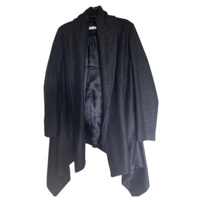 Nicole Farhi Jacket/Coat Cotton in Black