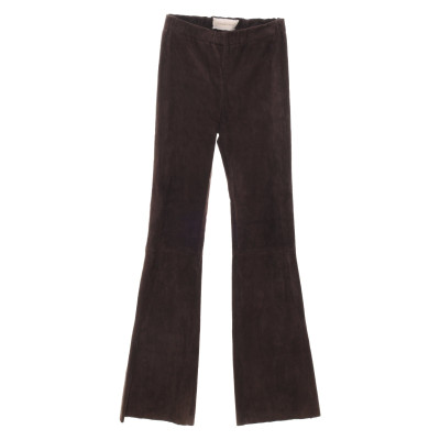 Thomas Rath Trousers Leather in Brown