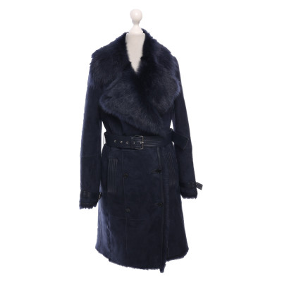 Karen Millen Jacket/Coat Fur in Blue