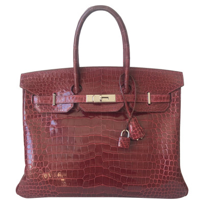 Hermès Birkin Bag 35 aus Leder in Bordeaux