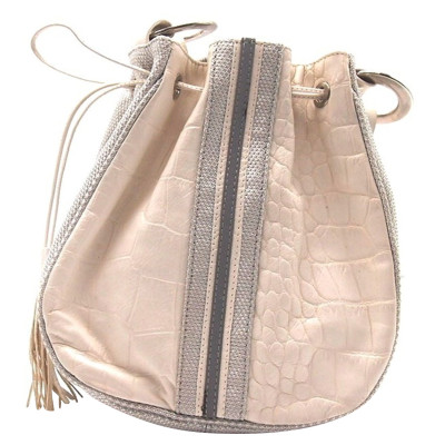Orciani Shopper Leather in White
