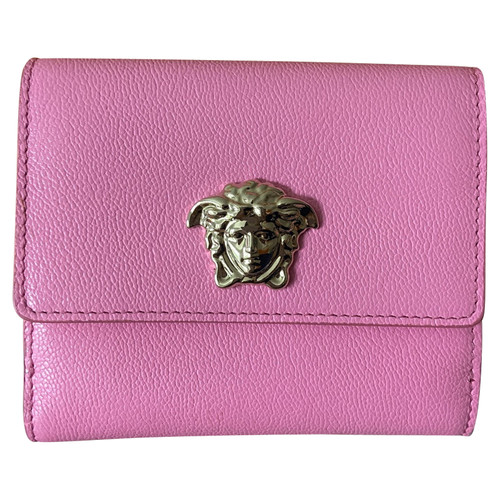 VERSACE Damen Täschchen/Portemonnaie aus Leder in Rosa / Pink