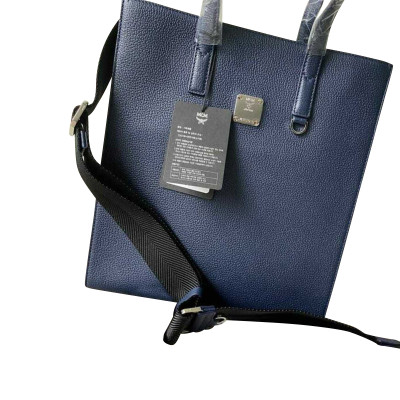 MCM Damen Tote Bag aus Leder in Blau | Second Hand