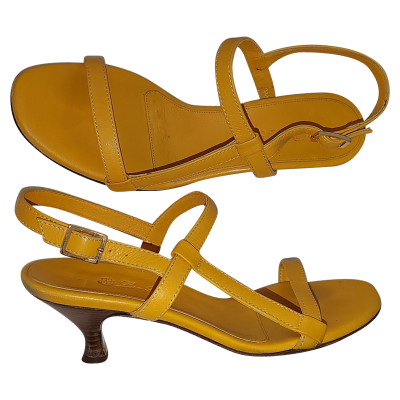 Loro Piana Sandals Leather in Yellow