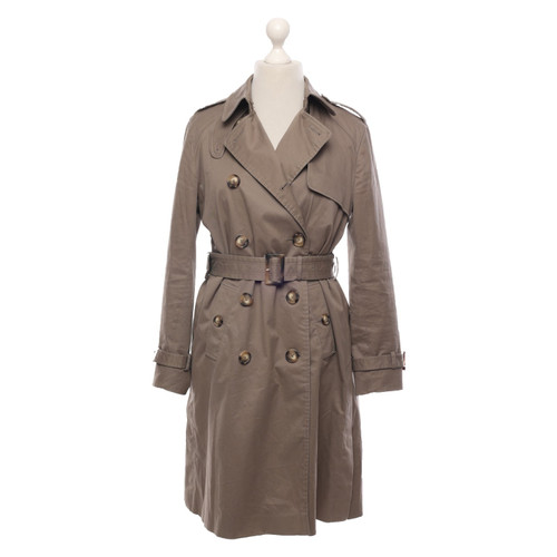 MASSIMO DUTTI Dames Jas/Mantel in Taupe in Maat: L