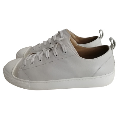 Moncler Trainers Leather in Beige