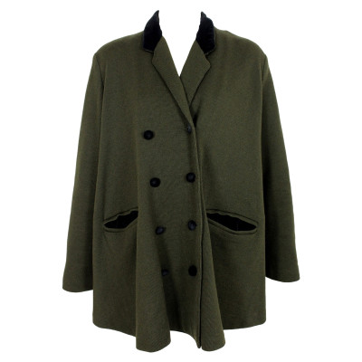Jean Paul Gaultier Jacket/Coat Wool in Green