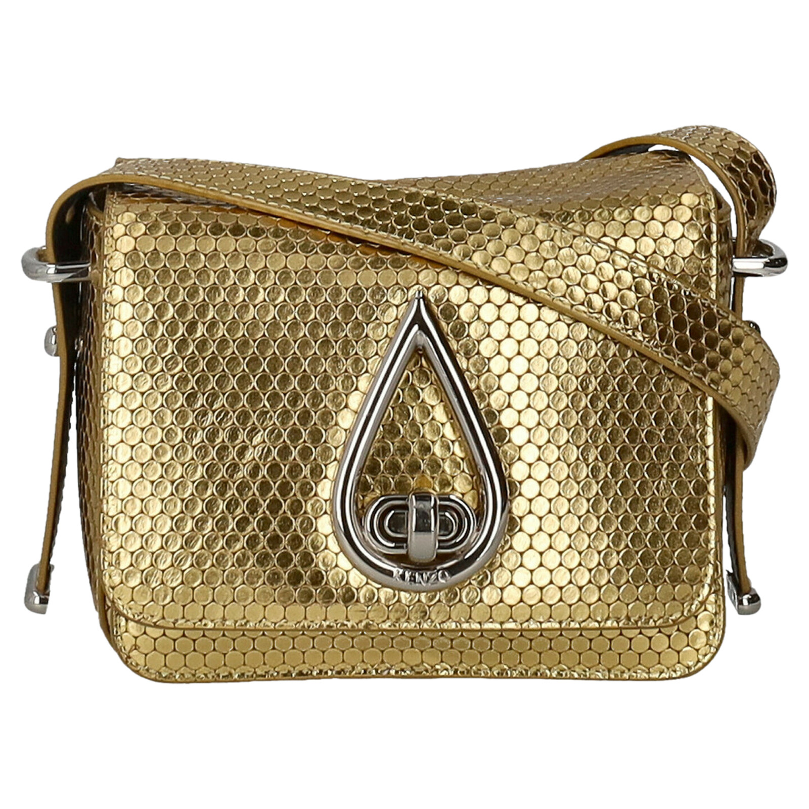 KENZO Women's Shoulder bag Leather in Gold | Second Hand