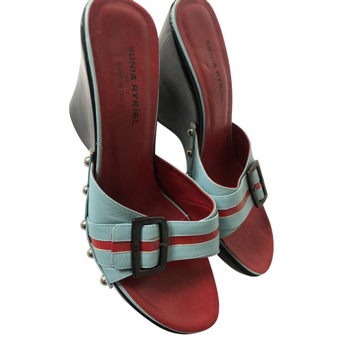 SONIA RYKIEL Femme Chaussures compensées en Cuir verni en Turquoise