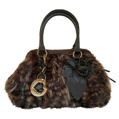 Blumarine Handbag Fur in Brown