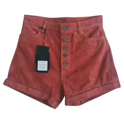 Muubaa Shorts aus Wildleder in Rot