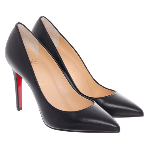 CHRISTIAN LOUBOUTIN Donna Décolleté/Spuntate in Pelle in Nero