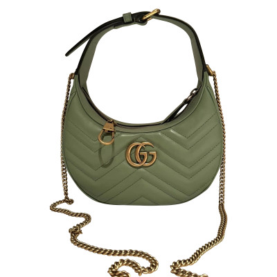 Gucci Handtasche aus Leder in Grün