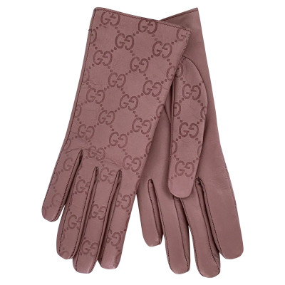Gucci Gloves Leather in Nude