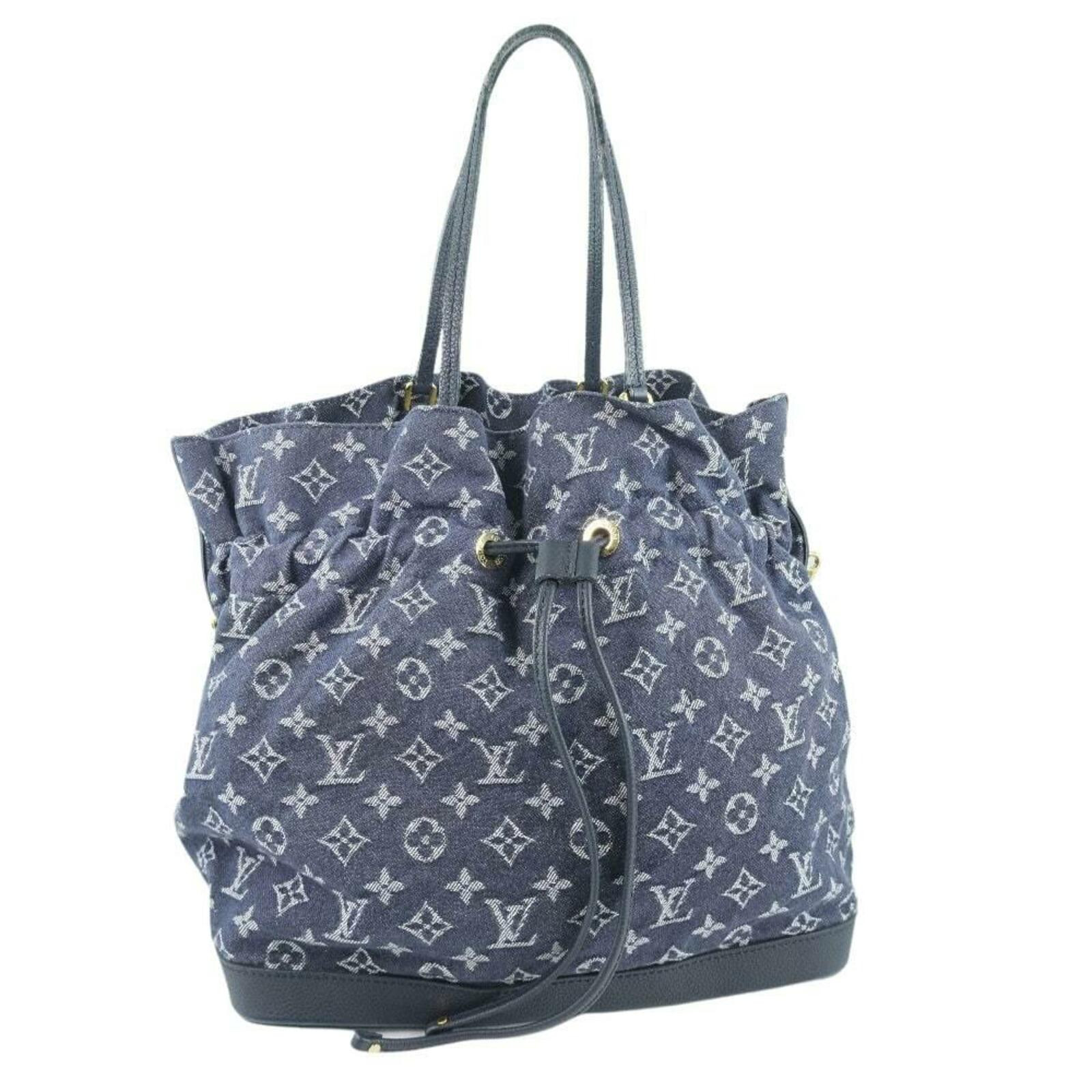 LOUIS VUITTON Women's Handtasche aus Jeansstoff in Blau