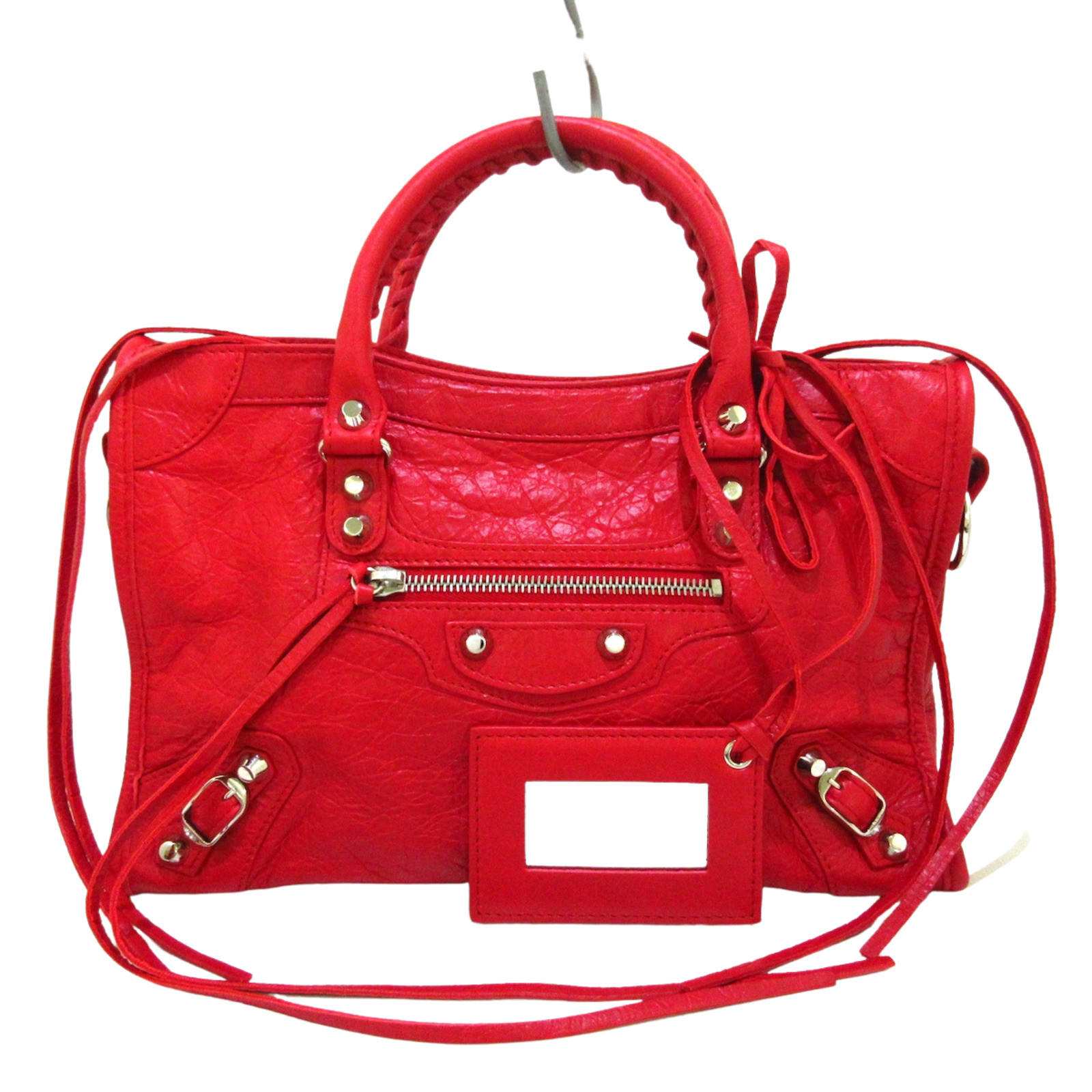 BALENCIAGA Women's City Bag aus Leder in Rot | Second Hand