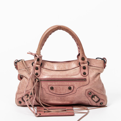 BALENCIAGA Damen City Bag aus Leder in Rosa / Pink