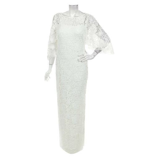 RALPH LAUREN Women's Kleid in Weiß Size: US 6 | Second Hand