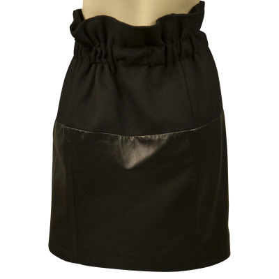 Thakoon Skirt Leather in Black