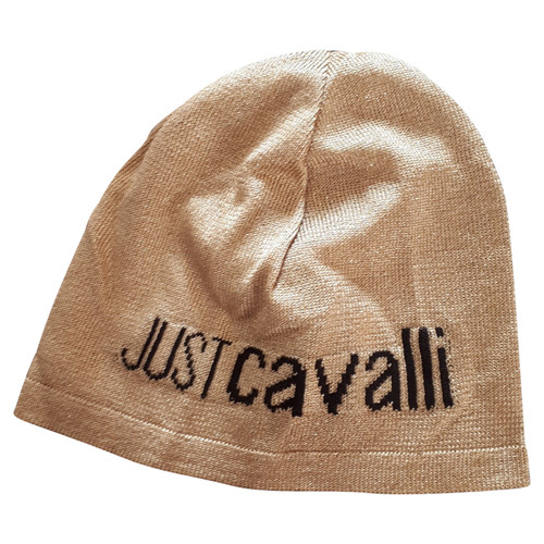 JUST CAVALLI Women's Hat/Cap Wool in Gold | Second Hand