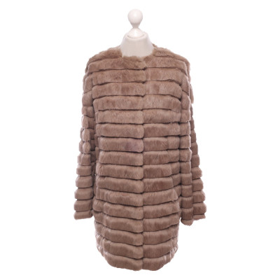 Utzon Jacket/Coat Fur in Taupe