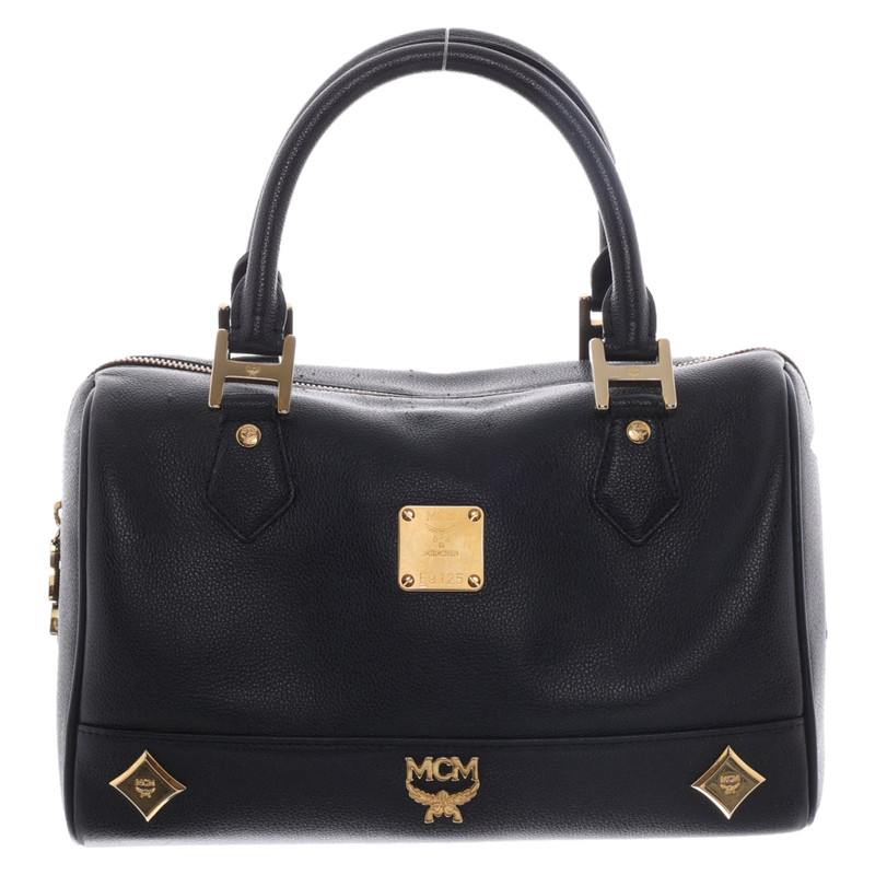 Mcm black store handbag