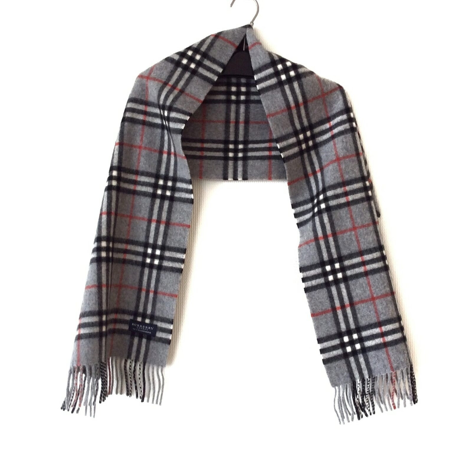 BURBERRY Damen Schal/Tuch aus Wolle in Grau | Second Hand