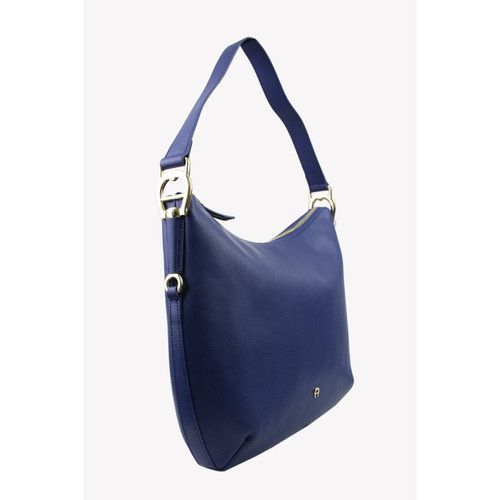 AIGNER Damen Handtasche aus Leder in Blau | Second Hand
