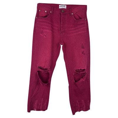 One Teaspoon Jeans Cotton in Red