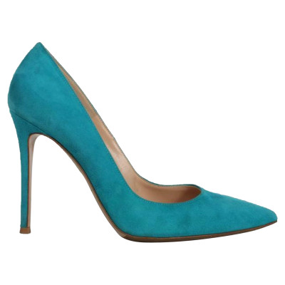 Gianvito Rossi Lace-up shoes Suede in Blue