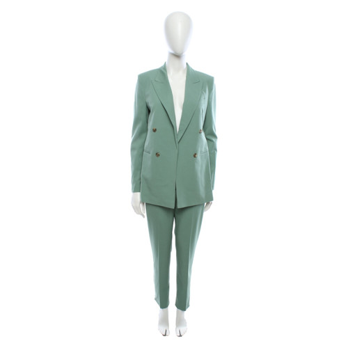 HUGO BOSS Damen Anzug aus Wolle in Grün Größe: DE 34