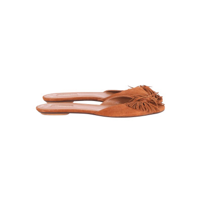 Aquazzura Sandalen aus Wildleder in Braun