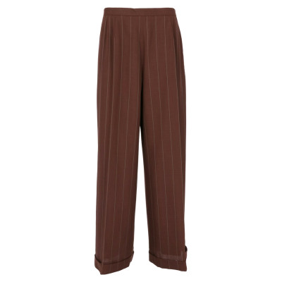 Karl Lagerfeld Trousers Wool in Brown