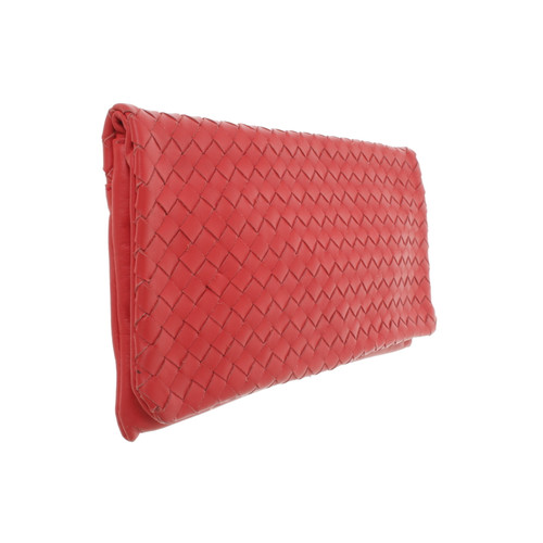 ABRO Women's Clutch Bag Leather in Red | Second Hand