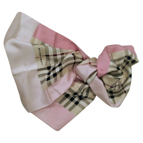 BURBERRY Damen Schal/Tuch aus Seide in Rosa / Pink