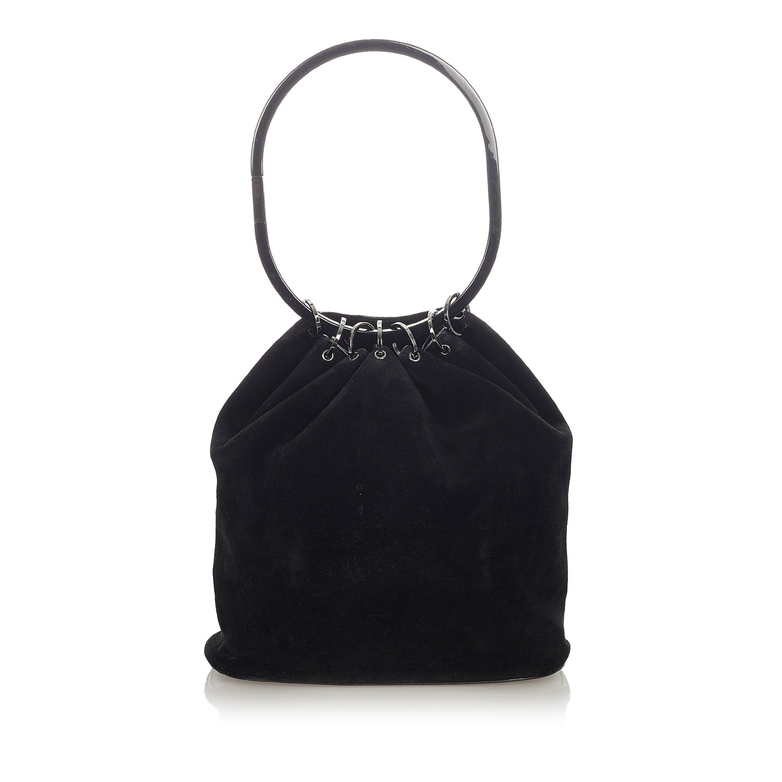 GUCCI Women's Handtasche aus Wildleder in Schwarz