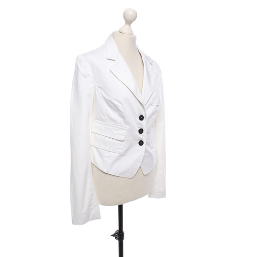 MANGANO Donna Giacca/Cappotto in Cotone in Bianco