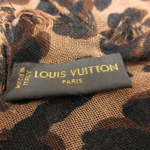LOUIS VUITTON Women's Stephen Sprouse Leopard Schal aus Seide in Braun