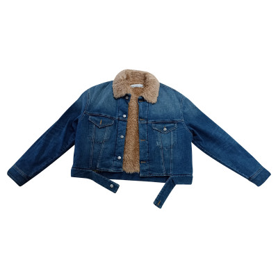Golden Goose Jacke/Mantel aus Baumwolle in Blau