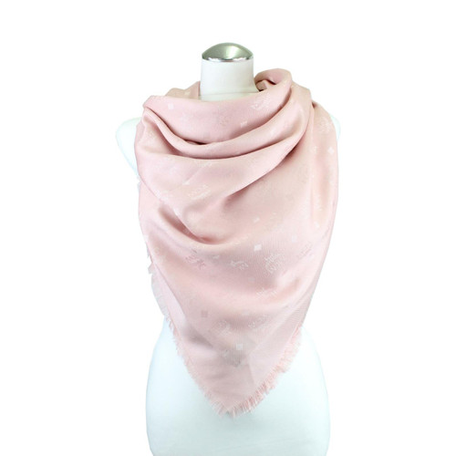 MCM Damen Schal/Tuch aus Seide in Rosa / Pink | Second Hand